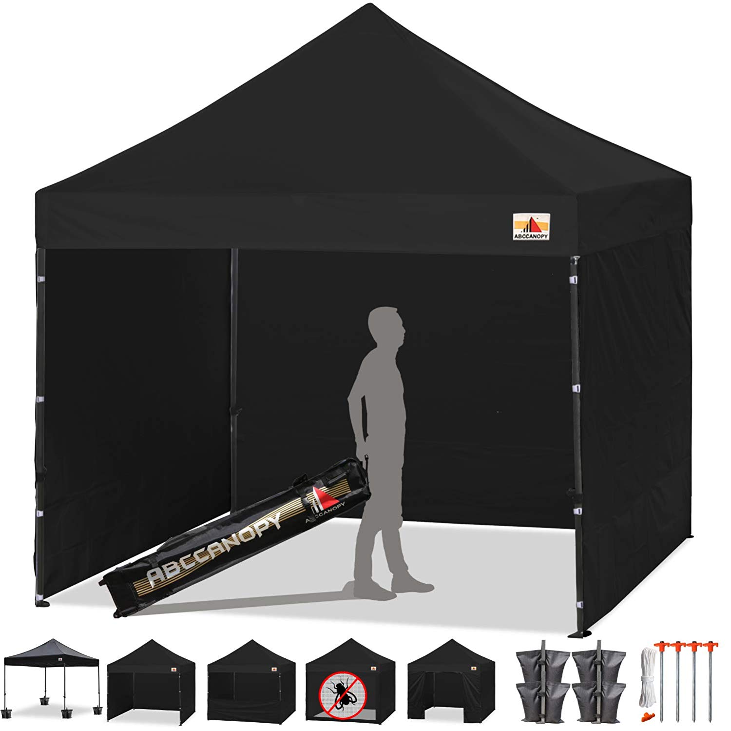 Black canopy tent 10x10