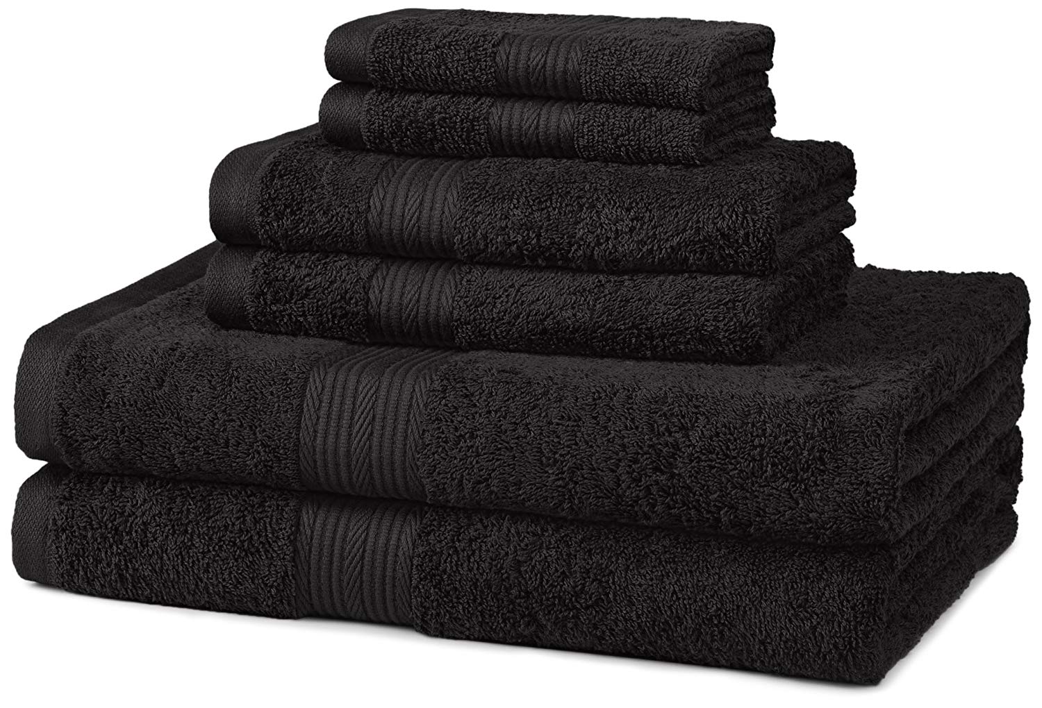VIP black towels